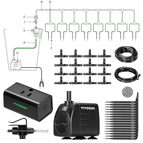 VIVOSUN Automatic Drip Irrigation Kit, Smart Watering System