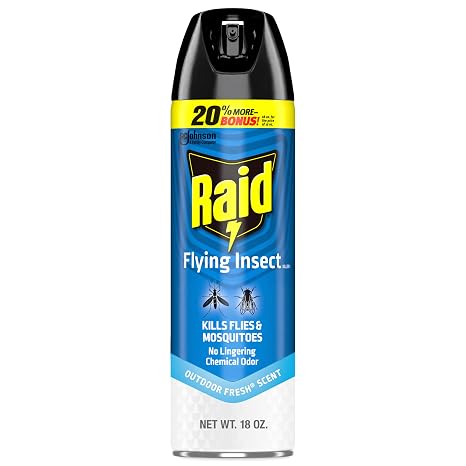 Raid Flying Insect Killer 7, Bug Spray, Insecticide Spray for Indoors & Outdoors, 18 oz