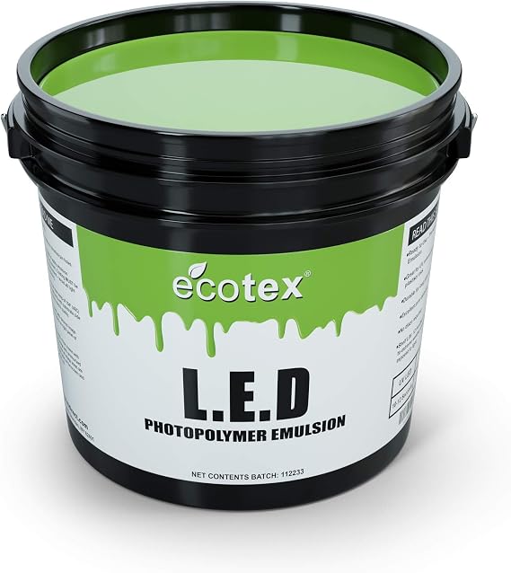 Ecotex LED Green Pre-Sensitized Photo Emulsion - Silk Screen Emulsion, Qt