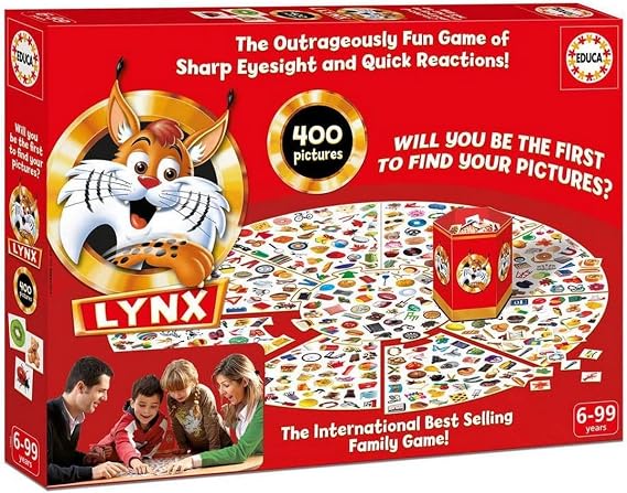 Educa Lynx 400 Images Observation & Attention Game - Family Game for Age 6+