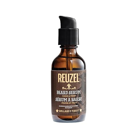 REUZEL Clean & Fresh Beard Serum, Hydrating, Non-Comedogenic, Natural, Non-Greasy Finish, For All Skin Types,