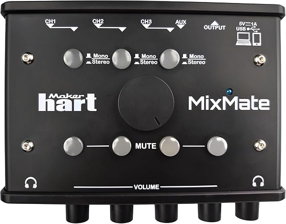 Maker hart MixMate 4 channel music audio mixer
