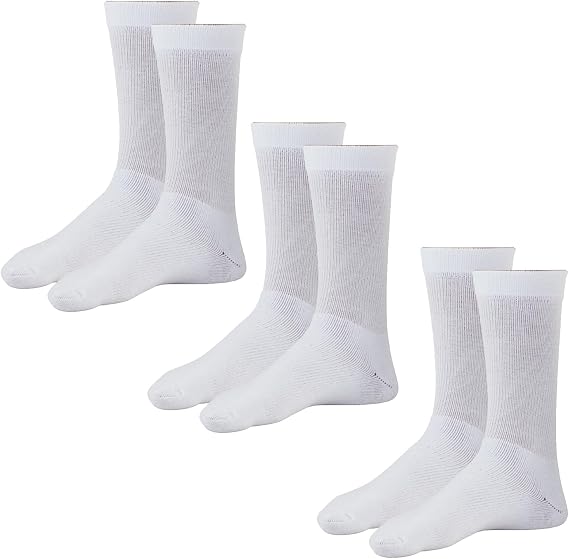 Ames Walker 8-15 mmHg Coolmax Crew Compression Socks 3-Pack
