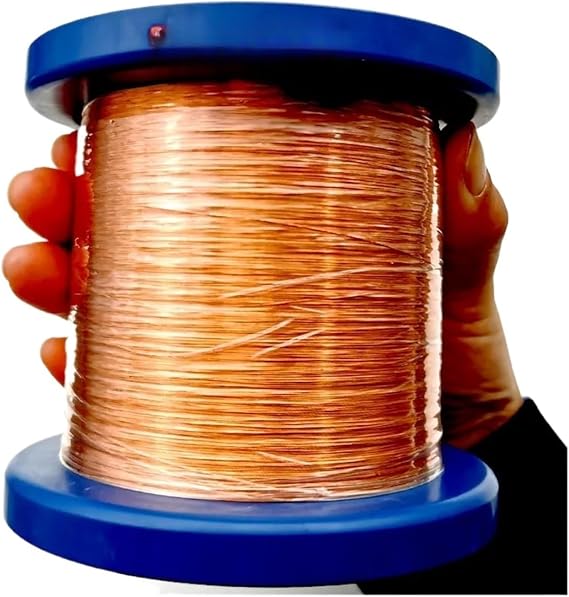 enameled Copper Wire 1kg/Roll 0.03mm~1.6mm QA1/155 Enameled Copper Wire Machine Enamel Winding Stripping Coil Magnet Magnetic Wires(0.04mm-1kg)
