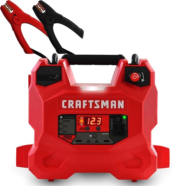 CRAFTSMAN Car Battery Jump Starter & Power Station, 12V CMXCESM256