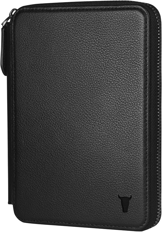 TORRO Travel Wallet Genuine Leather Travel Organiser with Passport Holder and Detachable Cardholder