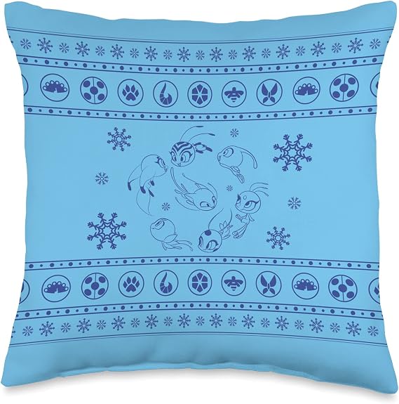Miraculous Ladybug Kwamis for Christmas Throw Pillow