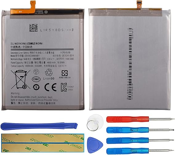 Duotipa Battery EB-BG996ABY Compatible with Galaxy S21+ Plus 5G with Repair Tool Kit