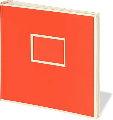Semikolon - Jumbo Photo Album with 100 Cream Pages, Orange