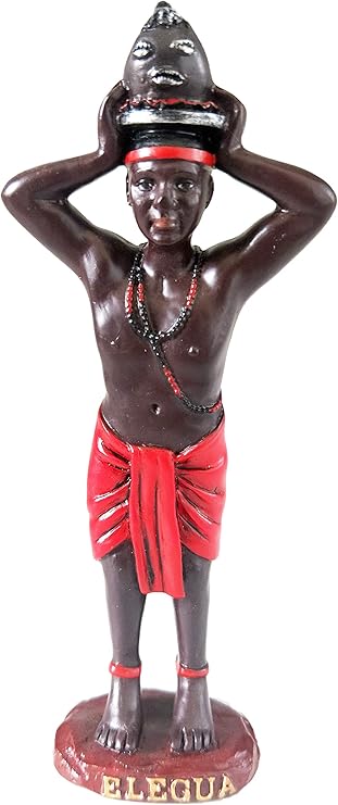 Anne's Boutique Powerful Orisha Elegua Statue - Santeria Estatua (5 Inches)