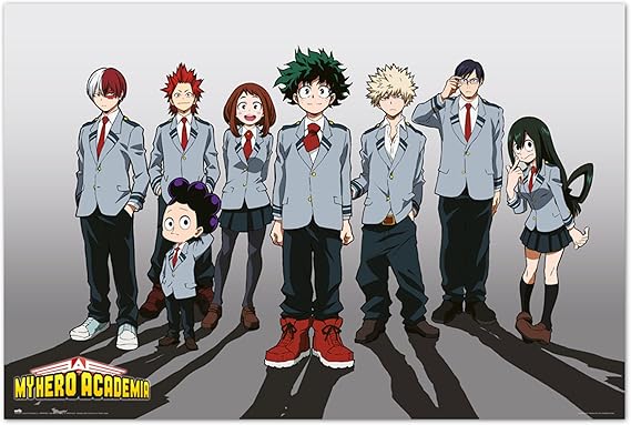 Official My Hero Academia Poster - 35.8 x 24.2 inches / 91 x 61.5 cm - Shipped Rolled Up - Cool Posters - Art Poster - Posters & Prints - Wall Posters