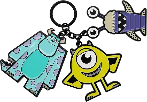 Monsters University Mike Sulley & Boo Multi-Charm Keychain