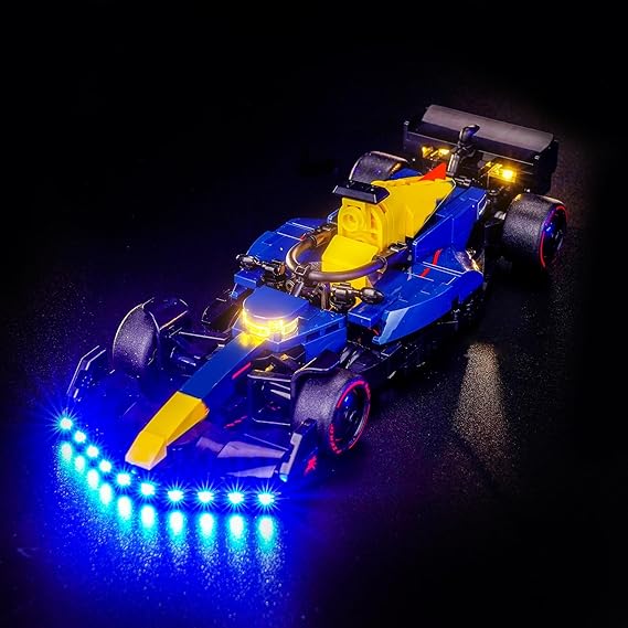 LocoLee Led Light Set Compatible with Lego 77243 Oracle Red Bull Racing RB20 F1 Race Car Led Decoration Lighting Kit Compatible with Lego F1 77243 Building Blocks Model,Only Lights Set,No Model