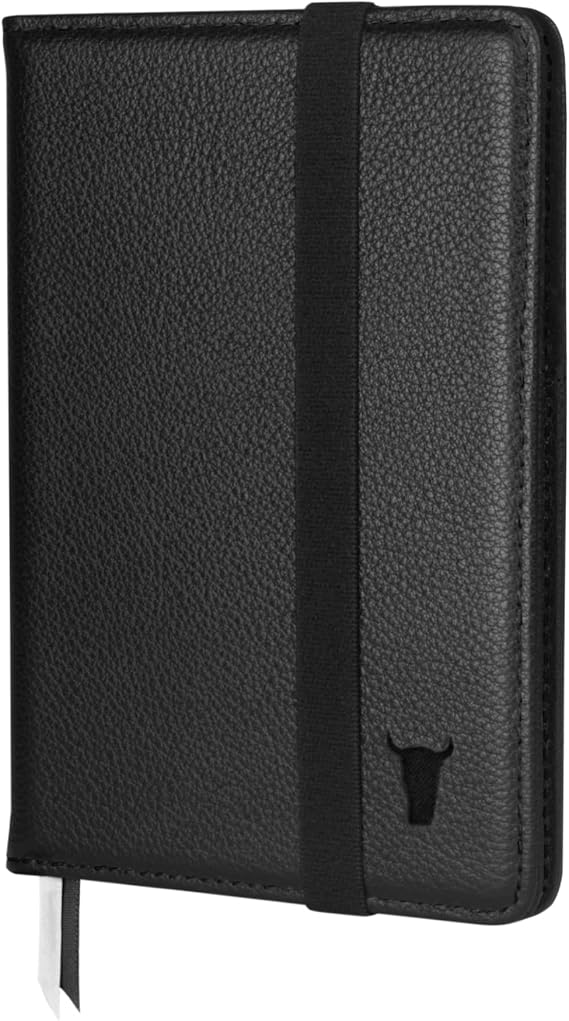 TORRO Passport Holder Genuine Leather Passport Cover with Elasticated Closure Strap
