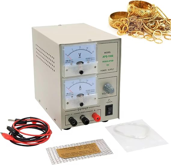 Gold Plating Machine Kit - Jewelry Plater Electroplating Tools for Silver and Gold Processing