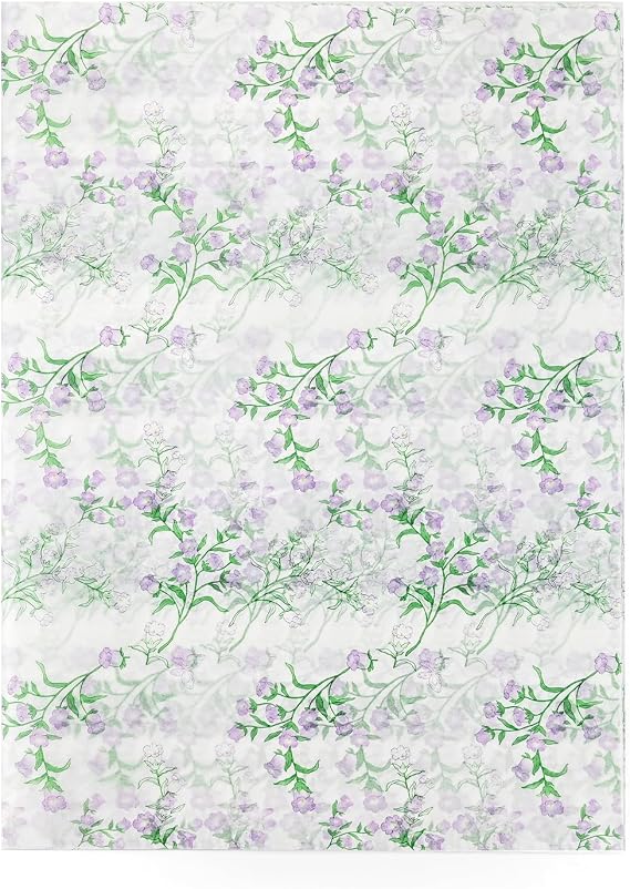 TINYFUTURE 100 Sheets Flower Gift Wrapping Tissue Paper Recyclable Greenery Botanical Packaging Bag for Wedding Birthday Showers Art Craft Party Favor Decoration