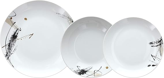 Tognana Madison, 18-Piece Crockery Set for 6, Porcelain, Multi-Colour