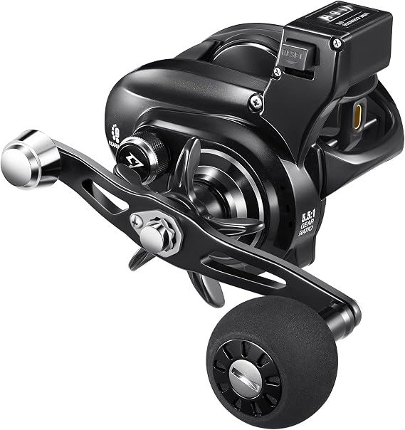 Piscifun Alinox LC Baitcaster Reel with Line Counter, Aluminum Alloy Frame Casting Reel 38Lbs Max Drag, 8+1 Stainless Bearings, 5.5:1 Gear Ratio