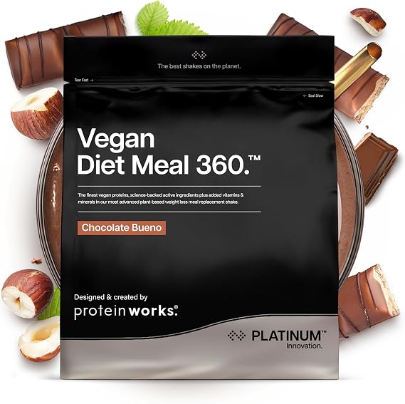 Protein Works | Vegan Diet Meal 360 - Platinum, Chocolate Bueno, 500g