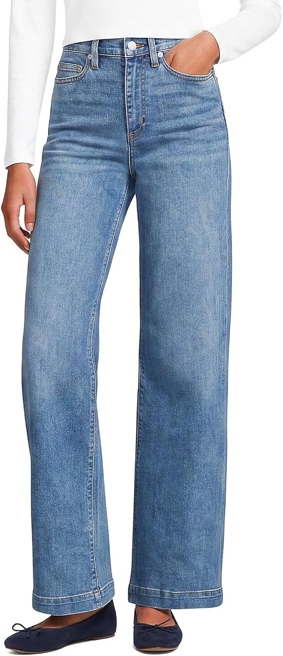 Women's TencelTM Fiber High Rise Wide Leg Pants