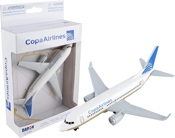 Daron Toy Airplane Copa Airlines Die-Cast Metal Model Airplane Toy with Plastic Parts and Rolling Wheels for Kids Ages 3+