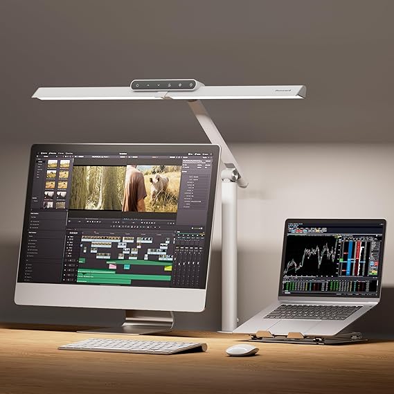 Honeywell HJ1 Sunturalux LED Clamp Desk Lamp 1200LM for Computer [Energy Class F]