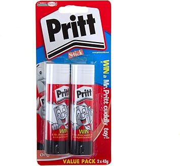 Pritt Stick Card 2x43g Glue Stick, H165357