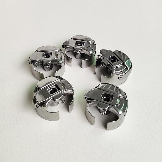 5PCS Standard Industrial Bobbin Case fit Embroidery Machine Using Size L Bobbin Case