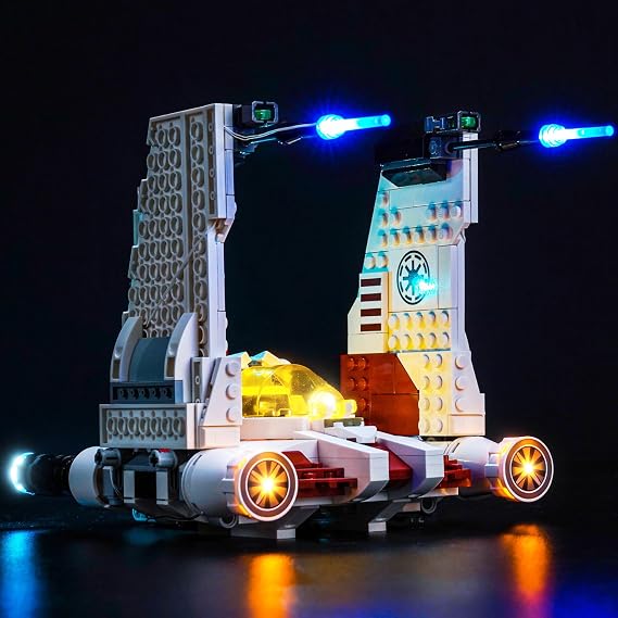 LocoLee Led Light Set Compatible with Lego 75432 V-19 Torrent Starfighter Led Decoration Lighting Kit Compatible with Lego 75432 Building Blocks Model,Only Lights Set,No Model