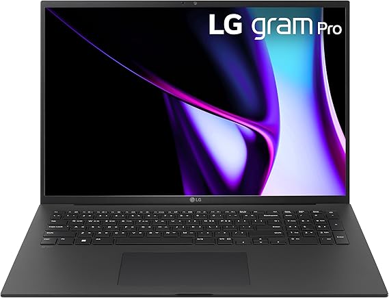 LG gram Pro 17-Inch Thin and Lightweight Laptop Intel Evo Edition - AI-Enabled Intel Core Ultra 7 Processor Windows 11 Home 32GB RAM 2TB SSD NVIDIA RTX3050 - Black