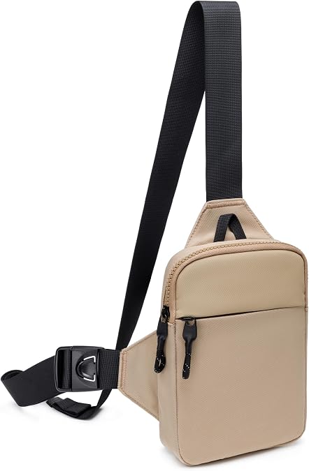 higouta Mini Sling Bag for Men Women, Small Crossbody Casual Utility Chest Phone Bag for Travel Workout