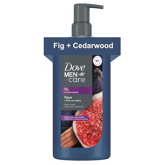 DOVE MEN Fig + Cedarwood Moisturizing Body Wash for Men, 26 oz