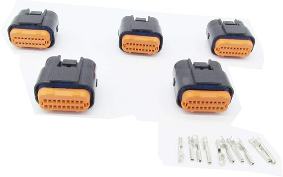 5 Sets ECU series MX23A18SF1 18 pin sealed female auto connector