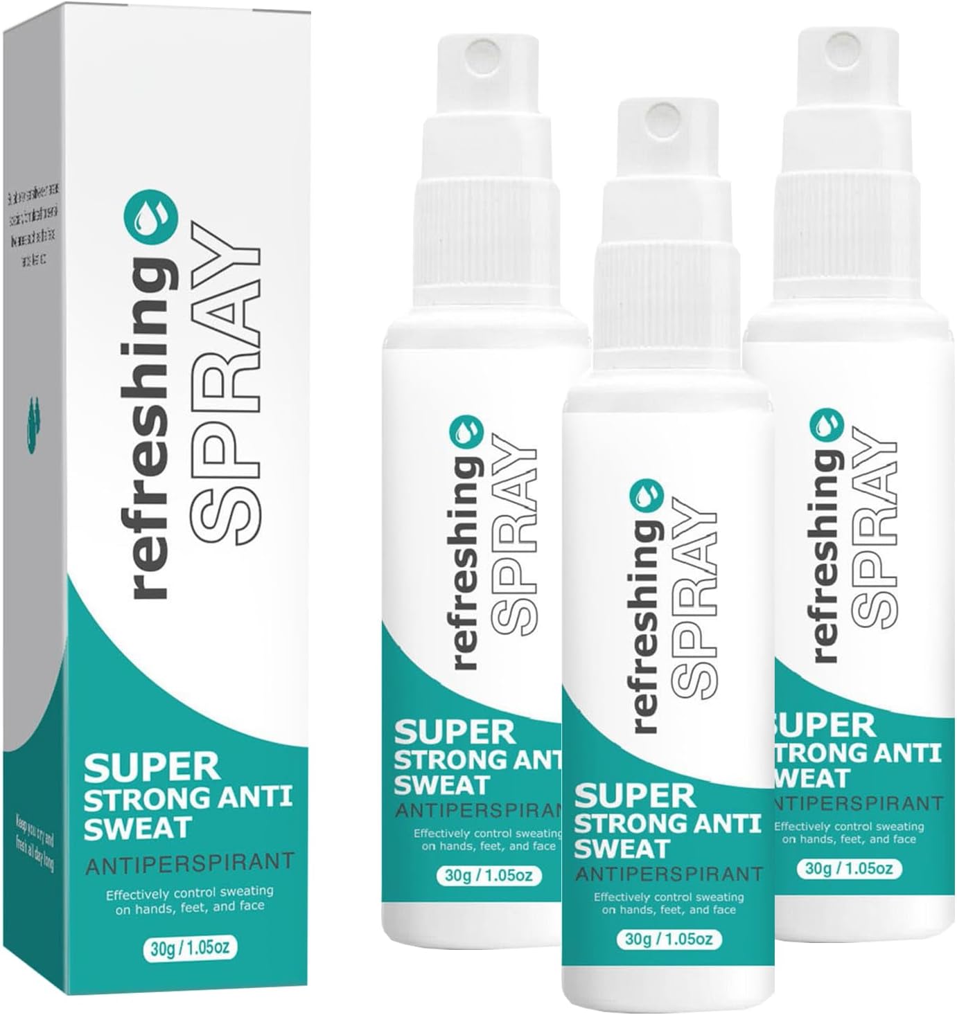 Antiperspirant Deodorant Spray, Refreshing Spray, Strong antiperspirant Hyperhidrosis Treatment, Against Heavy Sweating on the face, Head, Body and Underarm, Antiperspirant Face for Men Women 3