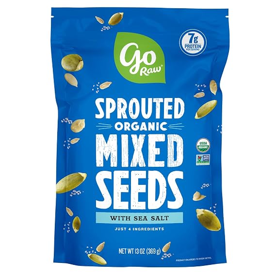 Go Raw Organic Seeds - Sprouted Sunflower, Watermelon, and Pumpkin Seeds