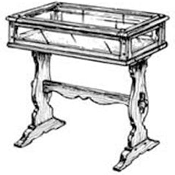 Project Paper Plan To Build Collector's Display Table - Material Not Included