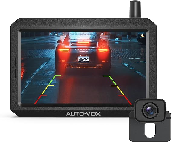 AUTO-VOX CS-2 Wireless Backup Camera with 4.3" Car Monitor, Easy Install Stable Digital Signal Back Up Camera System, Super Night Vision Reverse Cam for Truck, SUV, Van, Trailer | Stable Digital Signal Back Up Camera System, Super Night Vision Reverse Cam for Truck,SUV,Van,Trailer