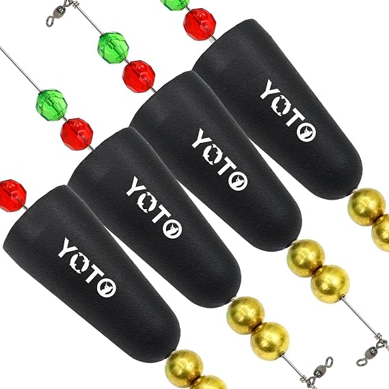 YOTO Popping Cork for Saltwater,Weighted Popping Floats Rattle Rig,Fishing Bobbers Floats for Redfish, Speckled Trout