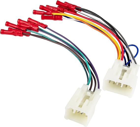 RED WOLF Car Radio Wiring Harness W/Pre-Install Wire Connector Butt for 1992-2019 Toyota 4Runner Camry RAV4, 2014-2018 Scion iM tC iQ Install Aftermarket Stereo Cable CD Receiver Without JBL System