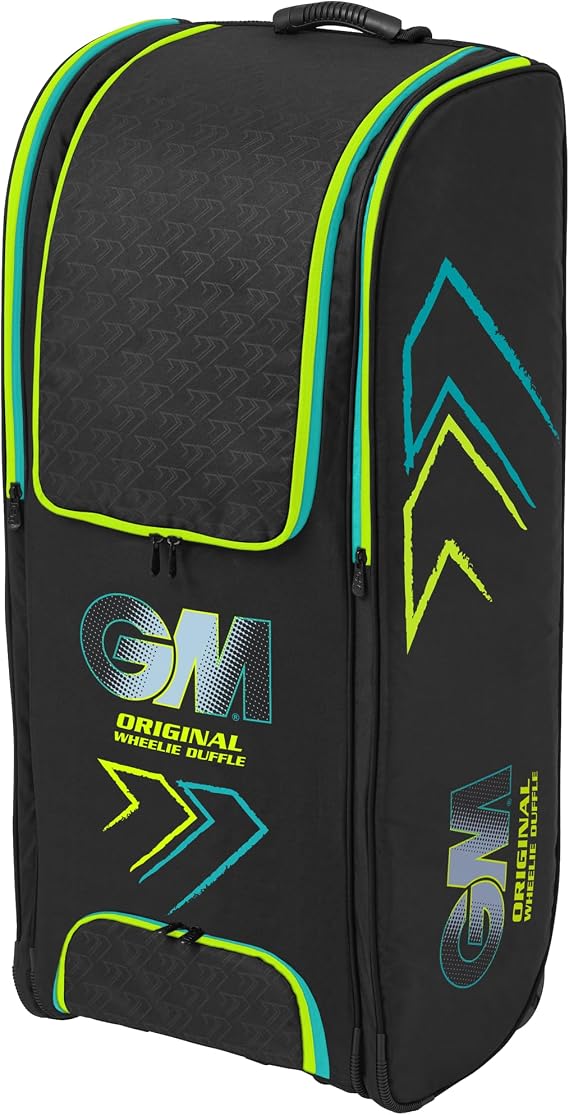 Gunn & Moore GM | Cricket Duffel/Wheelie Bag | Various Sizes Volume 55 to 126 litres | Tough 600 Denier Polyester