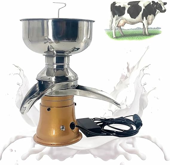 Electric Milkcream Centrifugal Separator, Cream Separator Kitchen Centrifugal Machine, Cream Butter Milkshake Separator, 50L/H