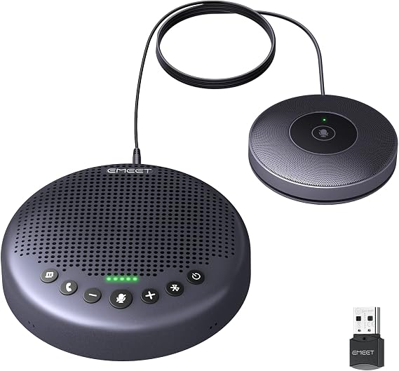 EMEET Luna Plus Kit Conference Speaker and Microphone with 8+1 Mics