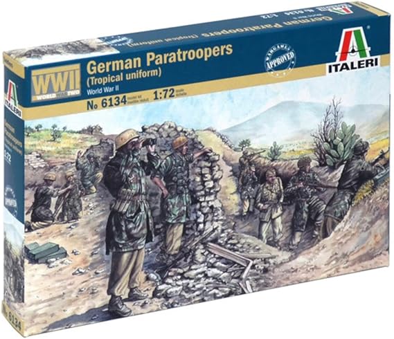 Italeri 6134S 1:72 German Paratroopers (Tropical Uniform)