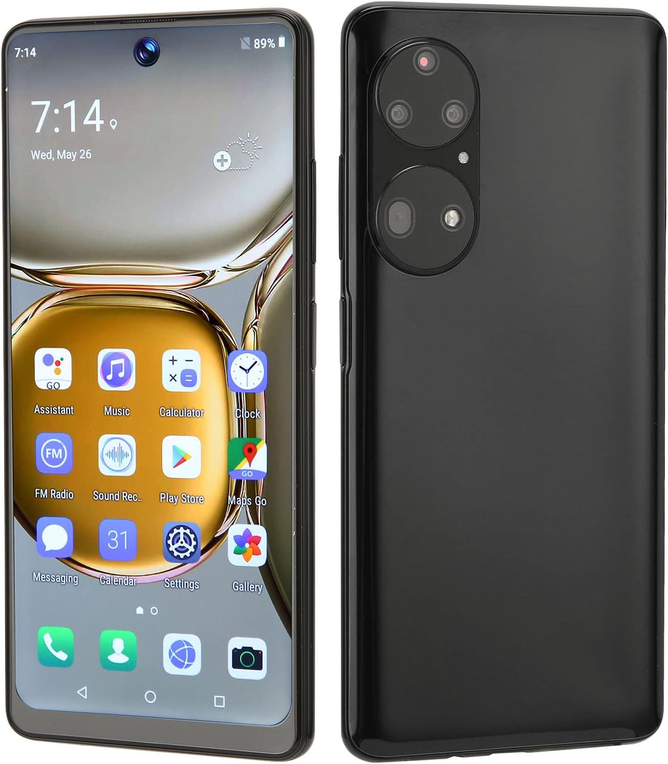 Tangxi P60pro Smart Phone, 64GB 7inch Unlock Cellphone, MT6893 Quad Core, 4GB Android 11.0 Unlock Smartphone, 8MP Front 16MP Rear Camera, 3G Dual SIM Dual StandbyBlack