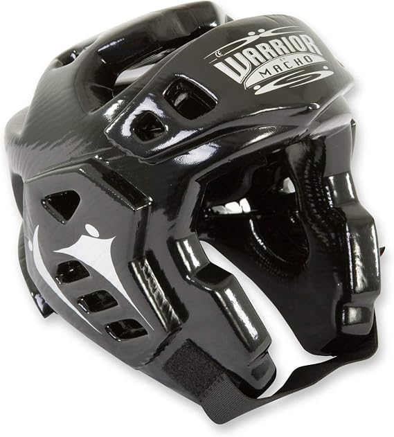 Macho Warrior Karate / Martial Arts Headgear - Black - X-Large
