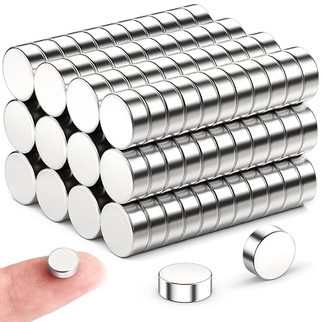100 Pcs Small Mini Round Magnets, 8 x 3mm Nail Clipper Magnet