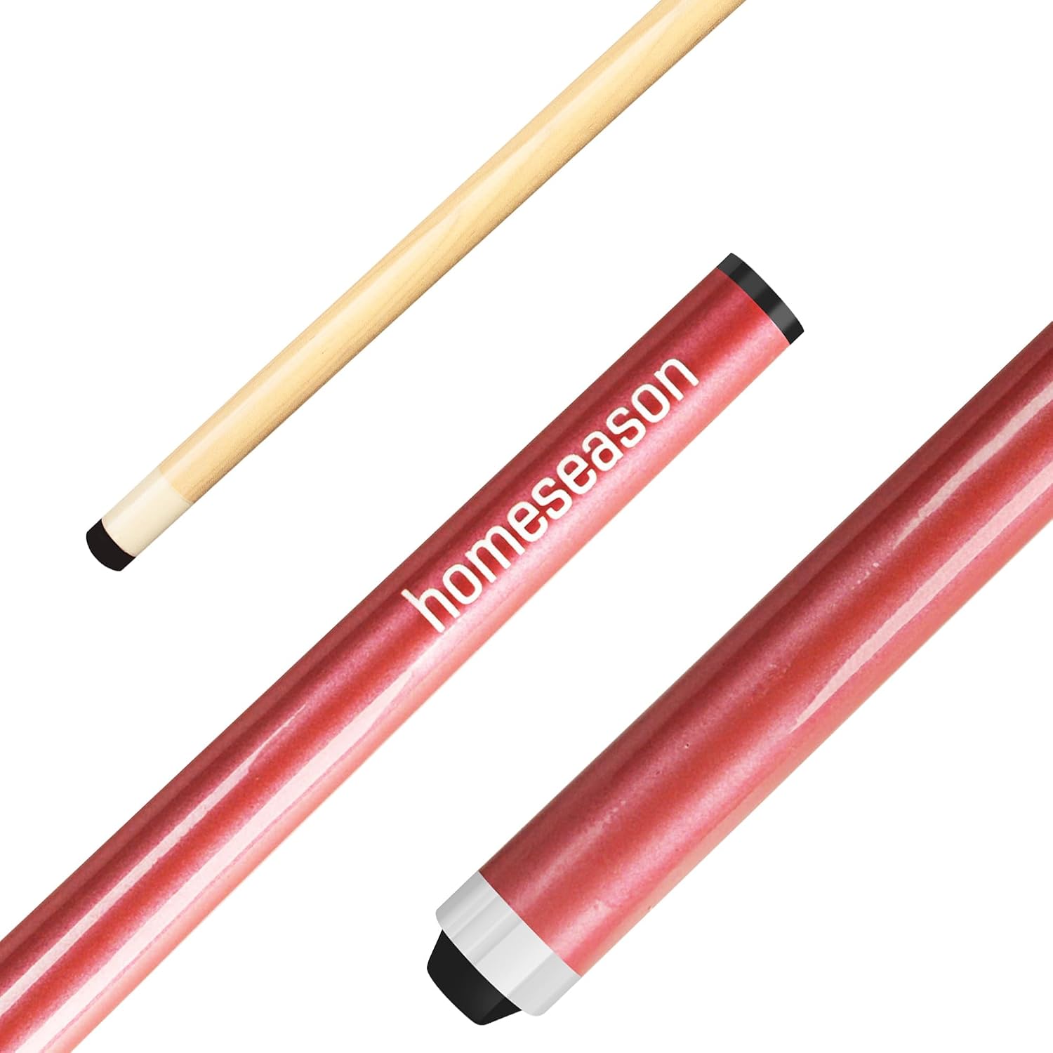 Pool Cues 57 inch Pool Cue Stick with 13mm Fiber Leather tip 4-Colors for Beginner, Commercial and Home Entertainment