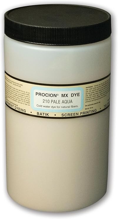 Jacquard Procion Mx Dye - Undisputed King of Tie Dye Powder - Pale Aqua - 1 Lb - Cold Water Fiber Reactive Dye Made in USA