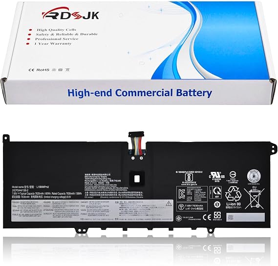 L19M4PH2 L19C4PH2 Laptop Battery for Lenovo Ideapad Yoga 9-14ITL5 82BG Yoga 9i (14inch) 2-in-1 C950 9-14ITL5-82BG001AUK 82BG00DRUE Series SB10Z33894 5B10Z33895 5B10Z33896 SB10Z33898 7.68V 60Wh 7820mAh