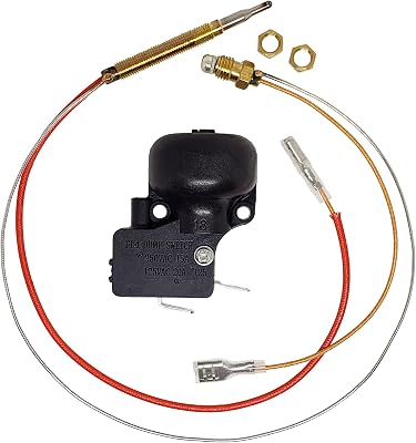 Gas Patio Heater Thermocoupler and Anti Tilt Dump Switch,Patio Heater M60.75 Head Thread With M8X1,M9X1 End Connection Nuts for Outdoor Heater Accessories